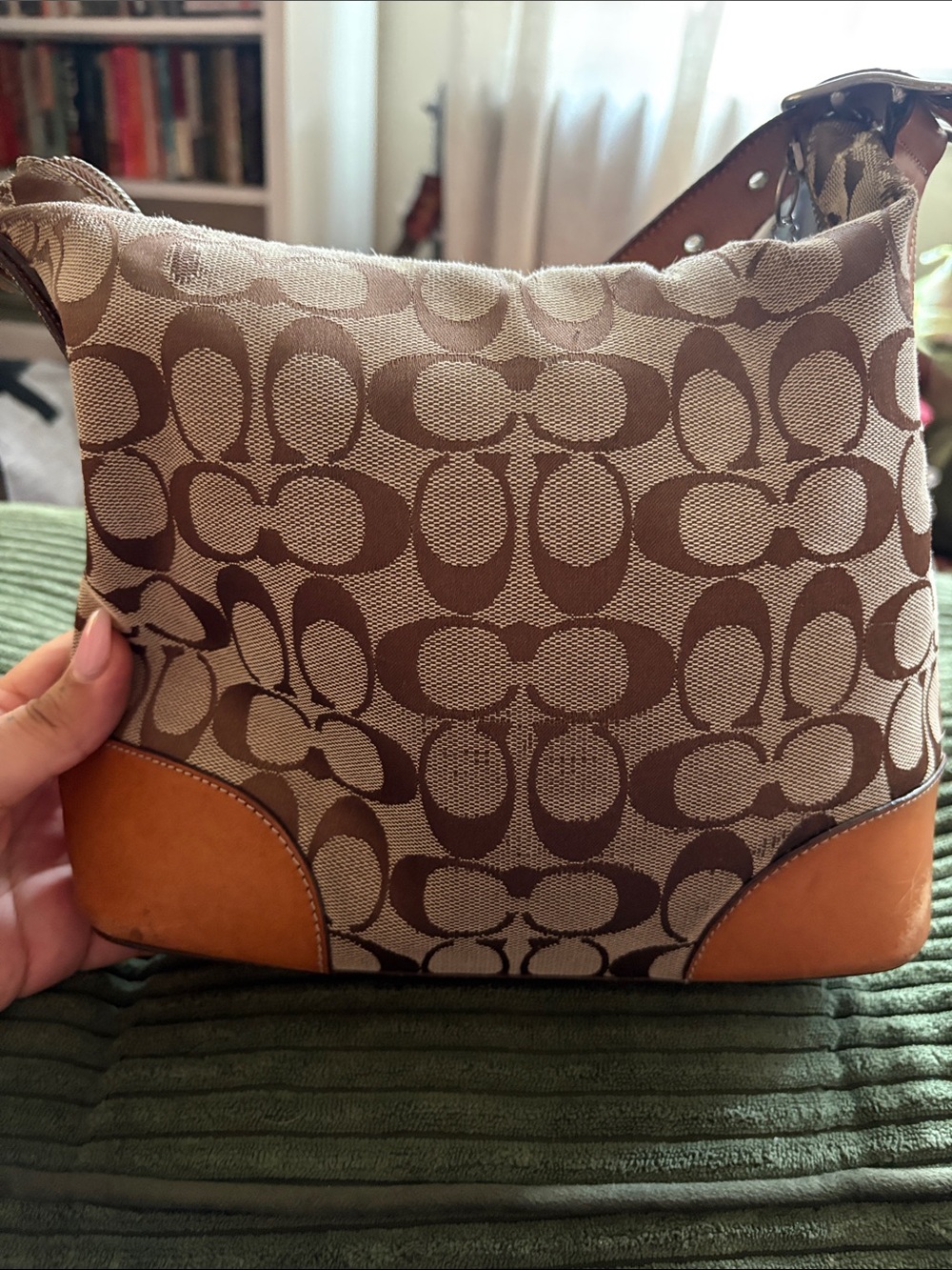 Vintage Coach Signature Dlim Duffle Shoulder Crossbody Bag